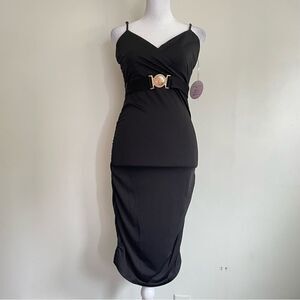 Full Circle Trends Black Spandex Dress size Medium NWT